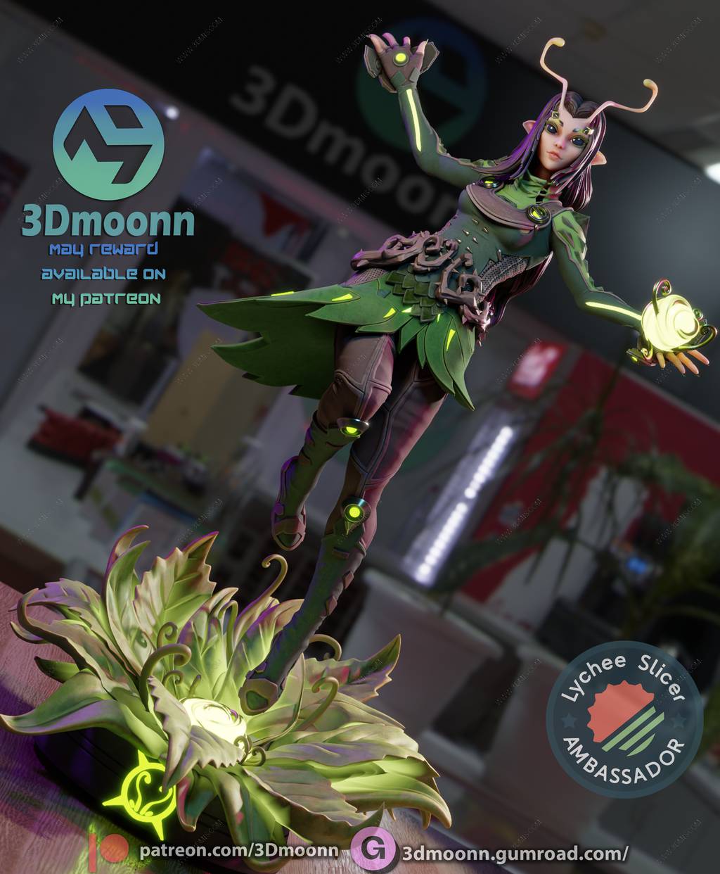 P站图纸印象馆 3Dmoonn 漫威 螳螂 3Dmoonn 漫威 螳螂