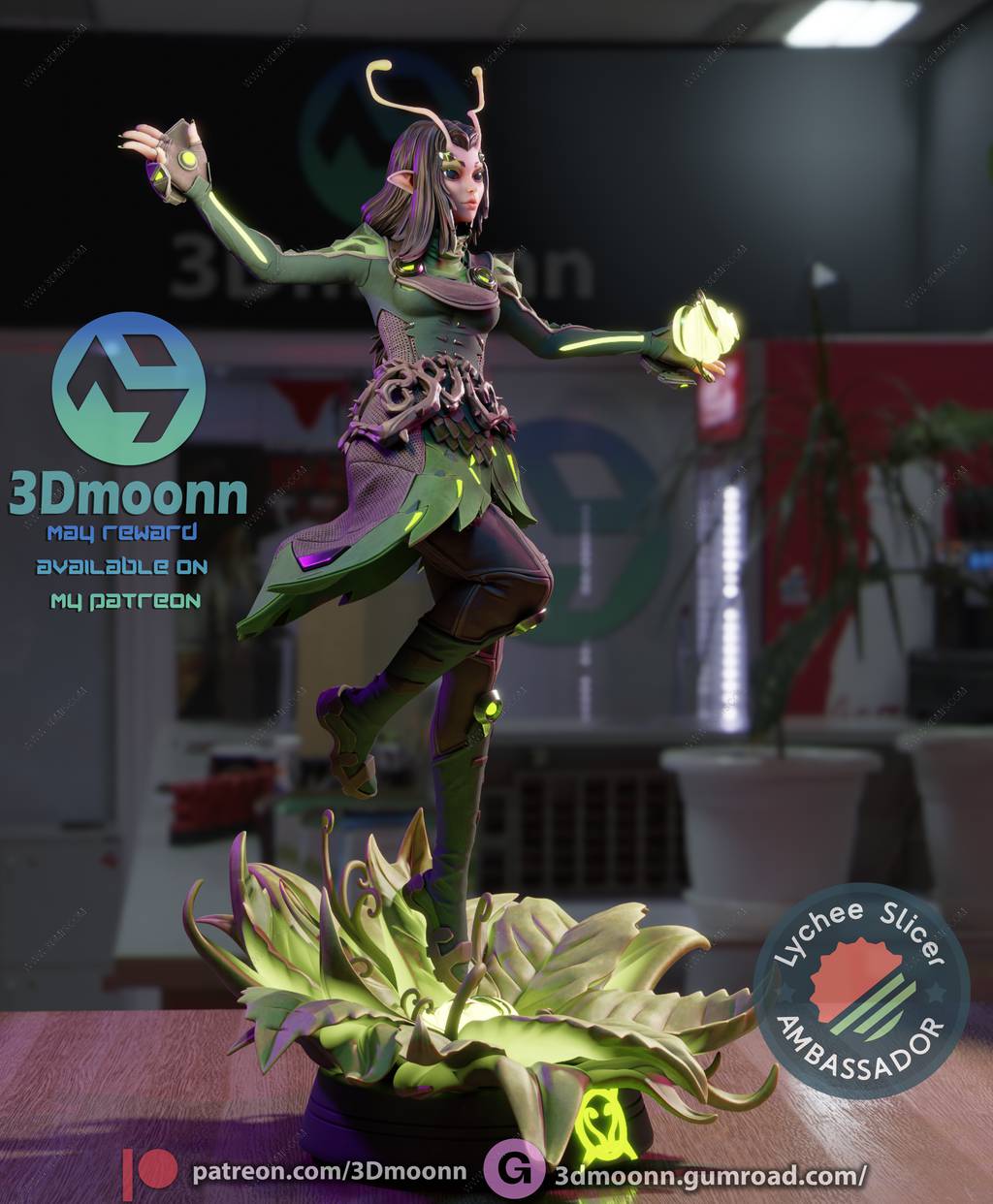 P站图纸印象馆 3Dmoonn 漫威 螳螂 3Dmoonn 漫威 螳螂