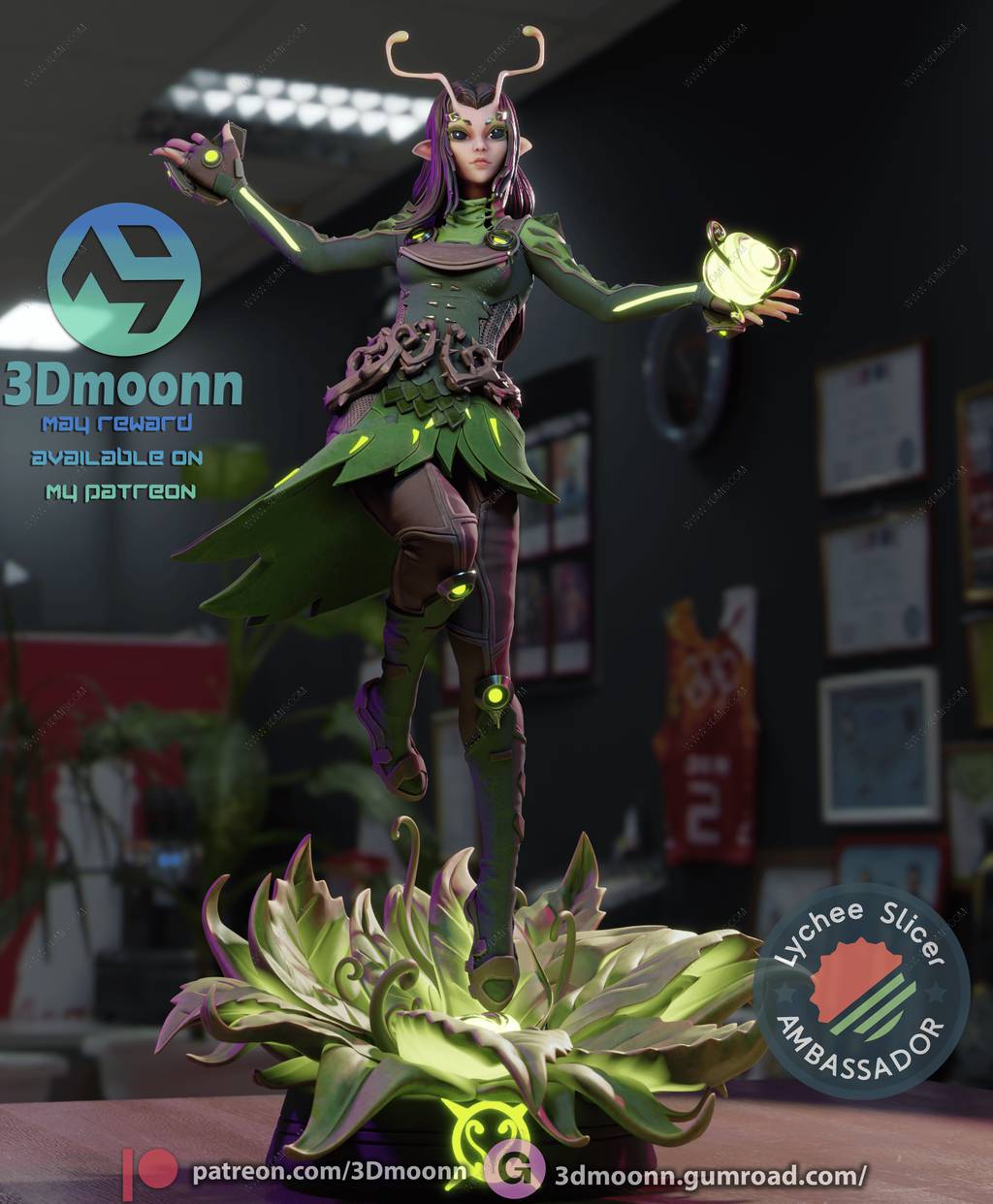 P站图纸印象馆 3Dmoonn 漫威 螳螂 3Dmoonn 漫威 螳螂