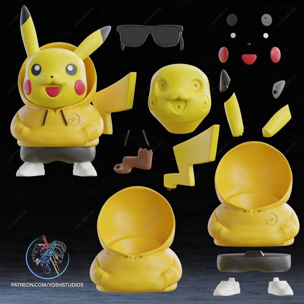 P站图纸印象馆 Yosh 精灵宝可梦 比卡丘 Yosh 精灵宝可梦 比卡丘