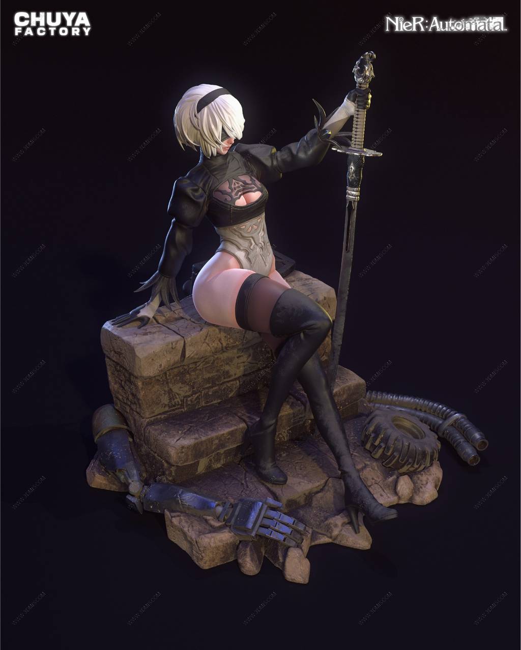 P站图纸印象馆 Chuya Factory 尼尔:机械纪元 尤尔哈2B2B Chuya Factory 尼尔:机械纪元 尤尔哈2B2B