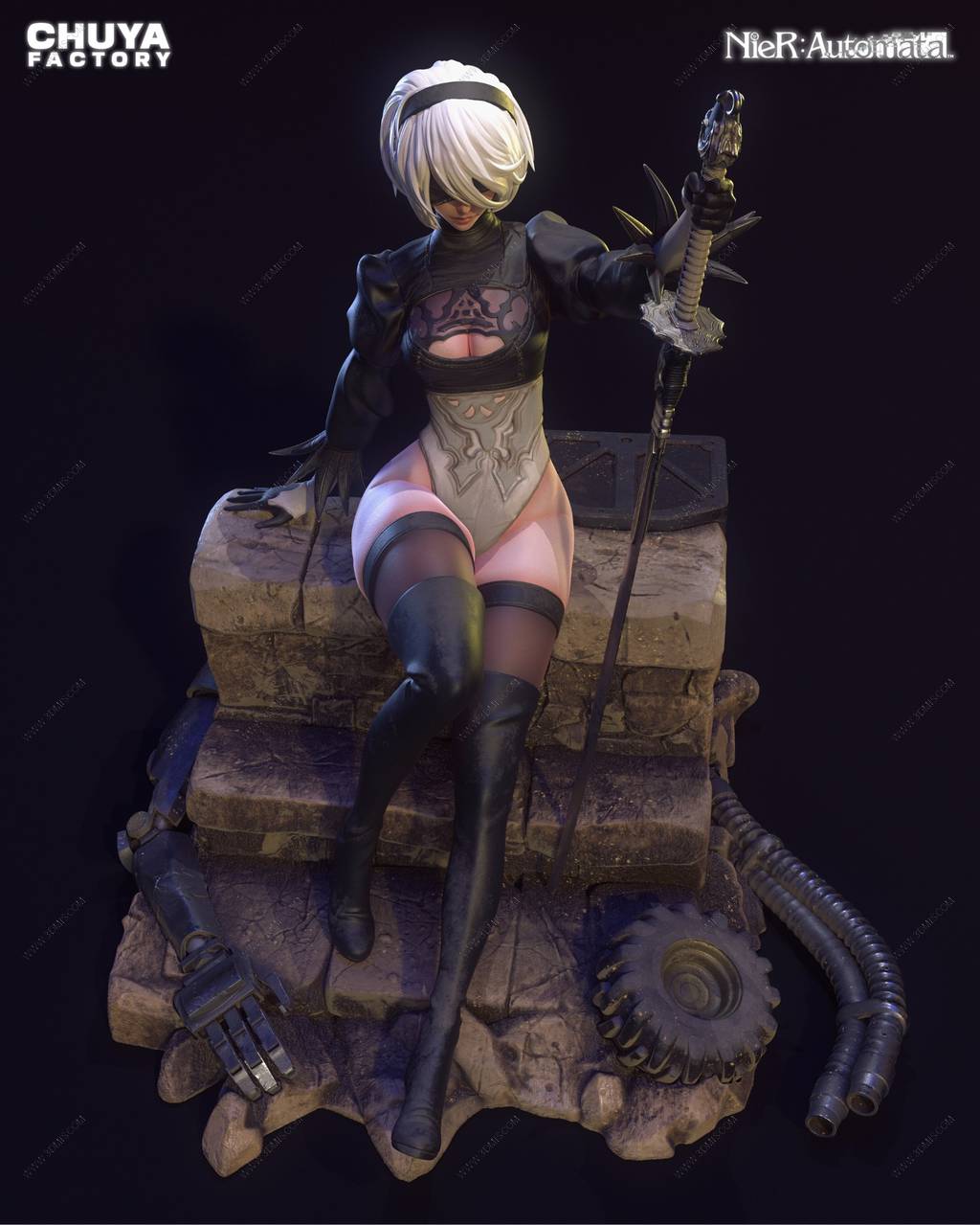 P站图纸印象馆 Chuya Factory 尼尔:机械纪元 尤尔哈2B2B Chuya Factory 尼尔:机械纪元 尤尔哈2B2B