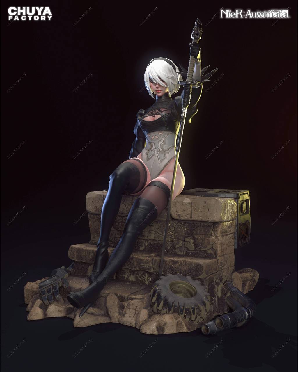 P站图纸印象馆 Chuya Factory 尼尔:机械纪元 尤尔哈2B2B Chuya Factory 尼尔:机械纪元 尤尔哈2B2B