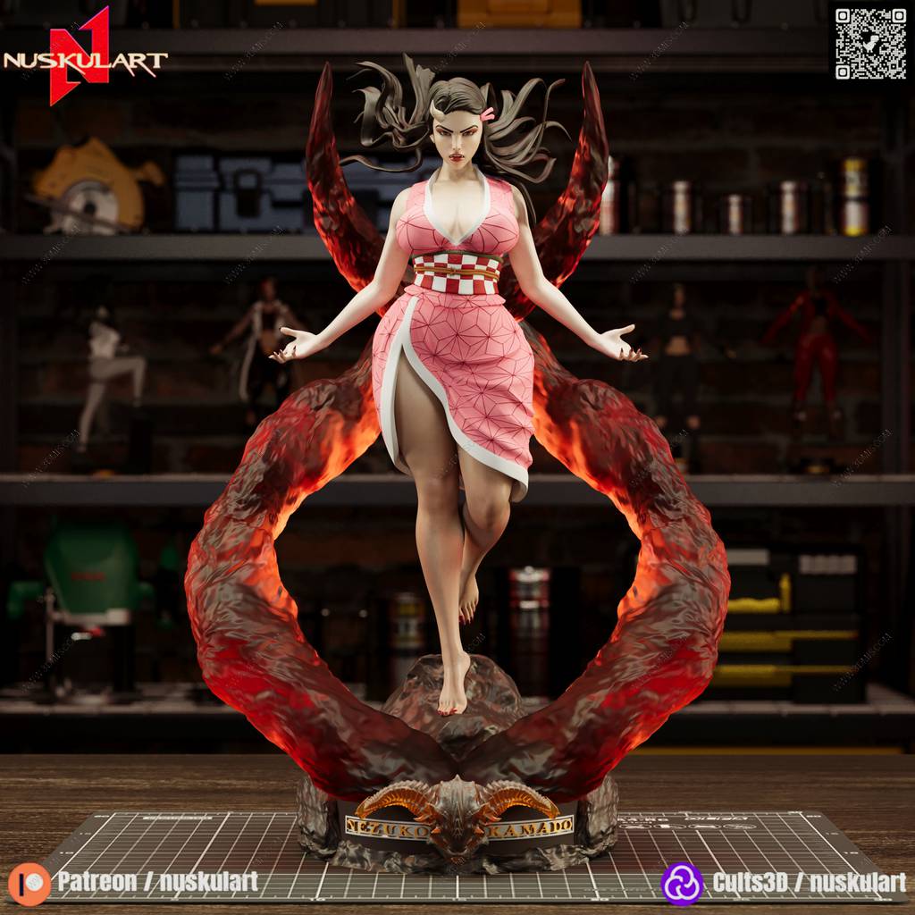 P站图纸印象馆 Nuskul Art 鬼灭之刃 灶门祢豆子 Nuskul Art 鬼灭之刃 灶门祢豆子