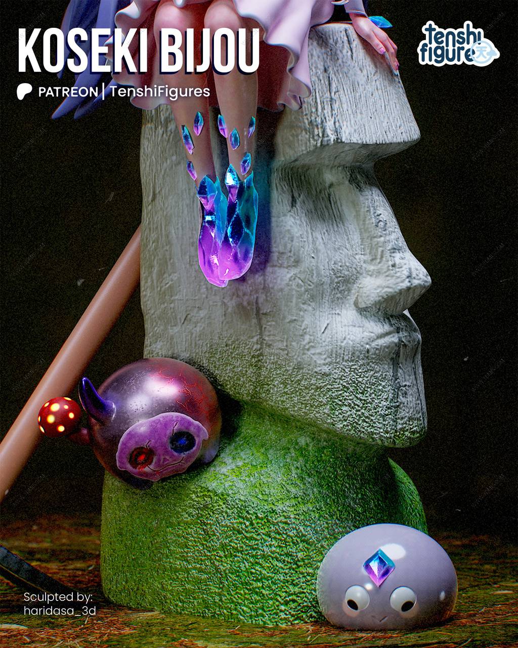 P站图纸印象馆 Tenshi Figures 虚拟偶像 古石碧珠 Tenshi Figures 虚拟偶像 古石碧珠