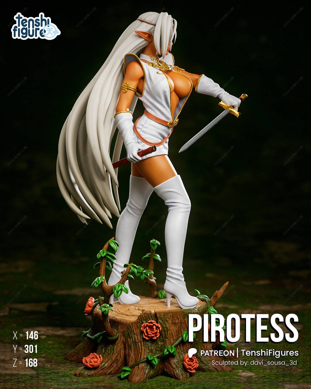 P站图纸印象馆 Tenshi Figures 罗德岛战记 比萝蒂丝 Tenshi Figures 罗德岛战记 比萝蒂丝