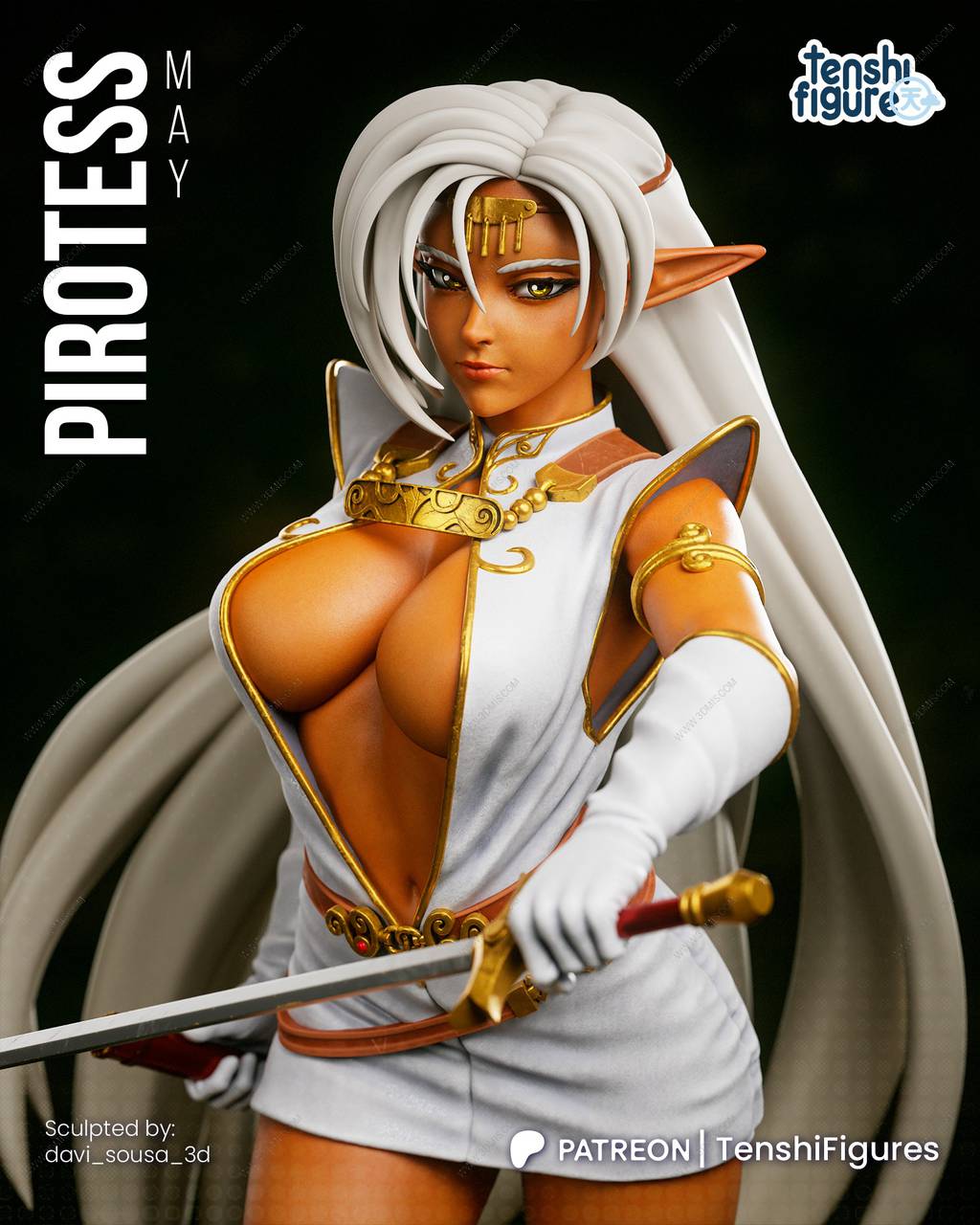 P站图纸印象馆 Tenshi Figures 罗德岛战记 比萝蒂丝 Tenshi Figures 罗德岛战记 比萝蒂丝