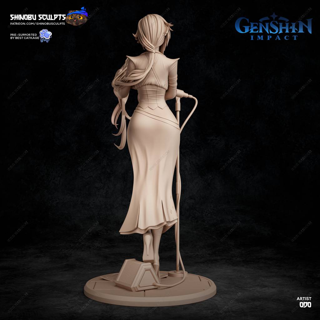 P站图纸印象馆 Shinobu Sculpts 原神 阿蕾奇诺 Shinobu Sculpts 原神 阿蕾奇诺