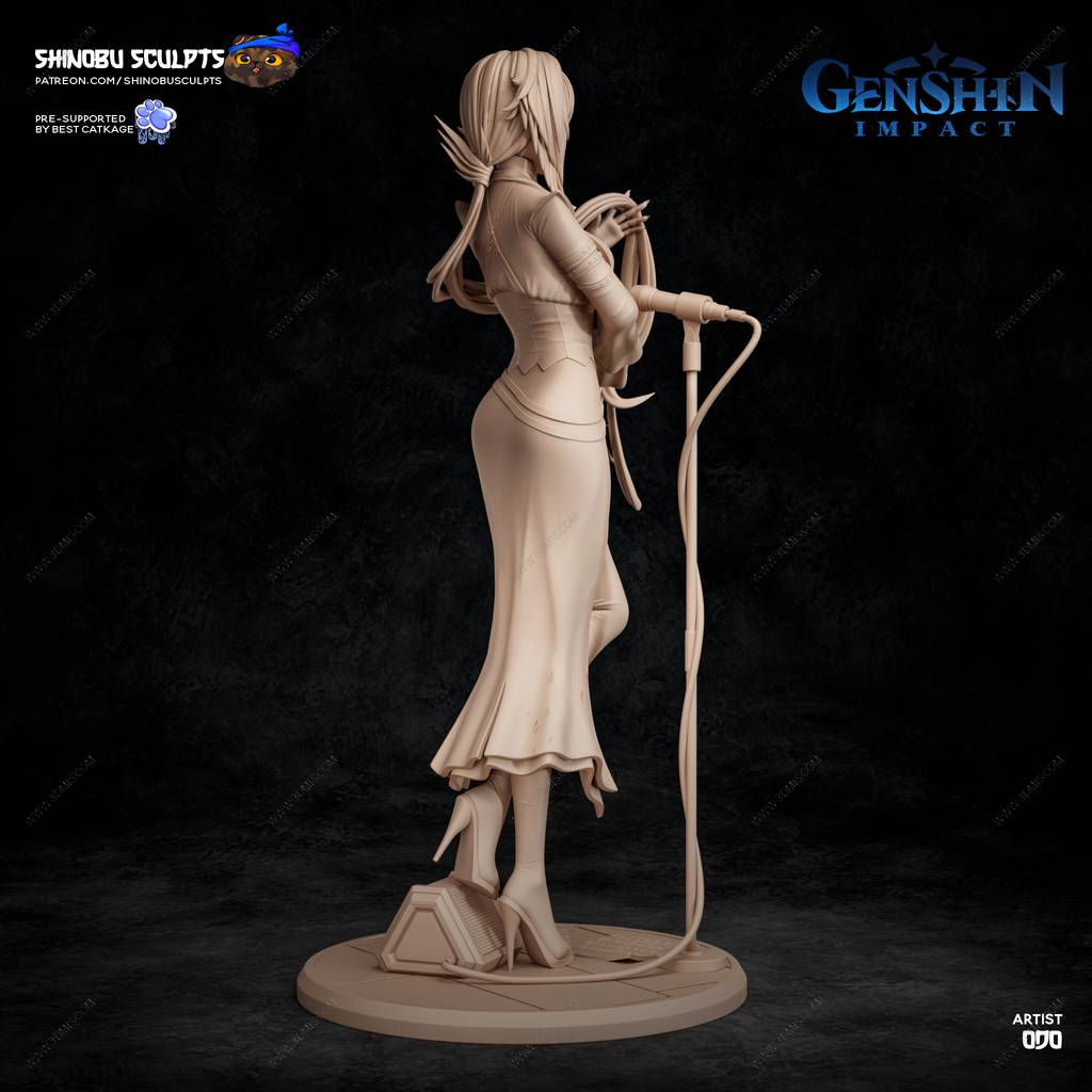 P站图纸印象馆 Shinobu Sculpts 原神 阿蕾奇诺 Shinobu Sculpts 原神 阿蕾奇诺