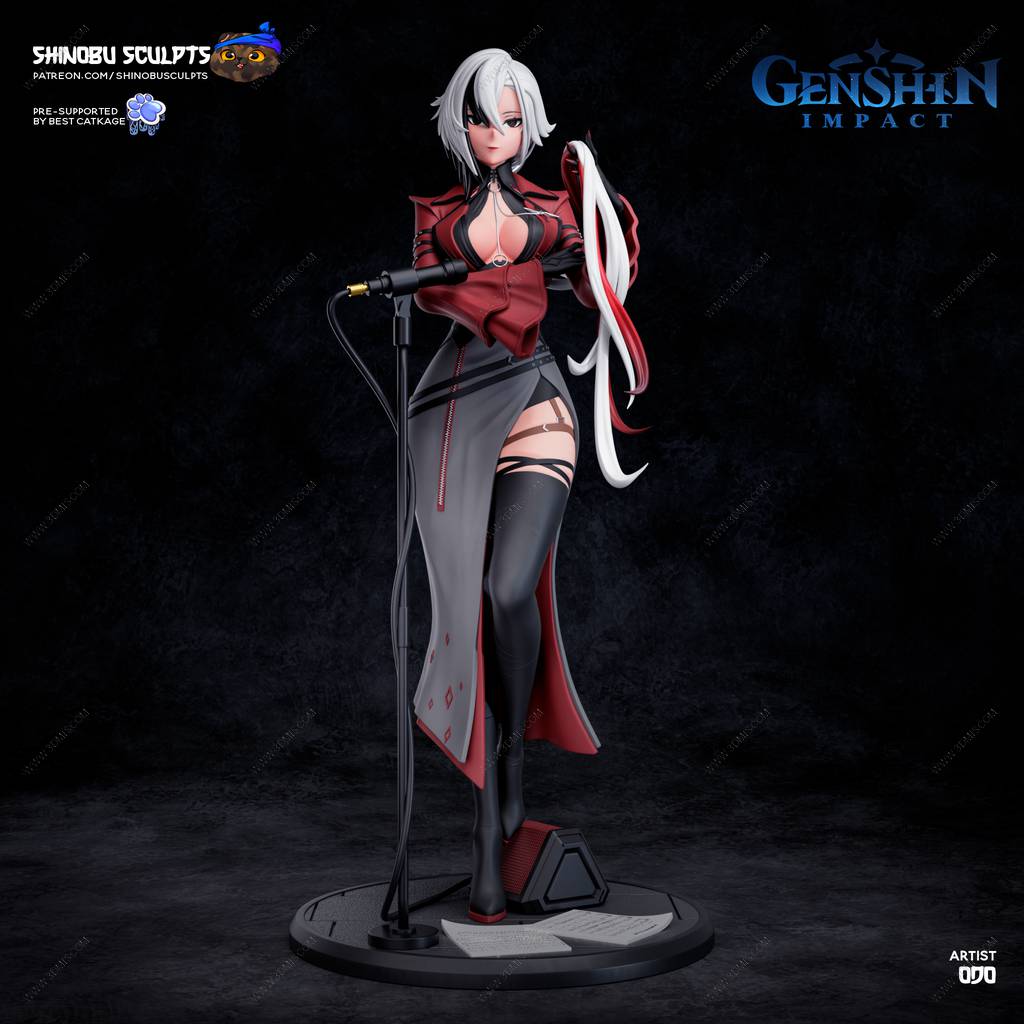 P站图纸印象馆 Shinobu Sculpts 原神 阿蕾奇诺 Shinobu Sculpts 原神 阿蕾奇诺