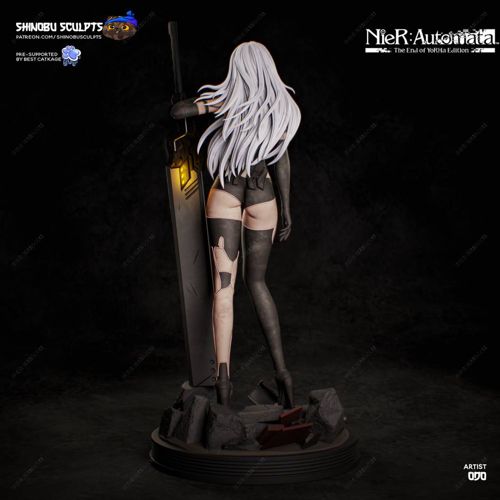 P站图纸印象馆 Shinobu Sculpts 尼尔:机械纪元 尤尔哈A型二号 Shinobu Sculpts 尼尔:机械纪元 尤尔哈A型二号