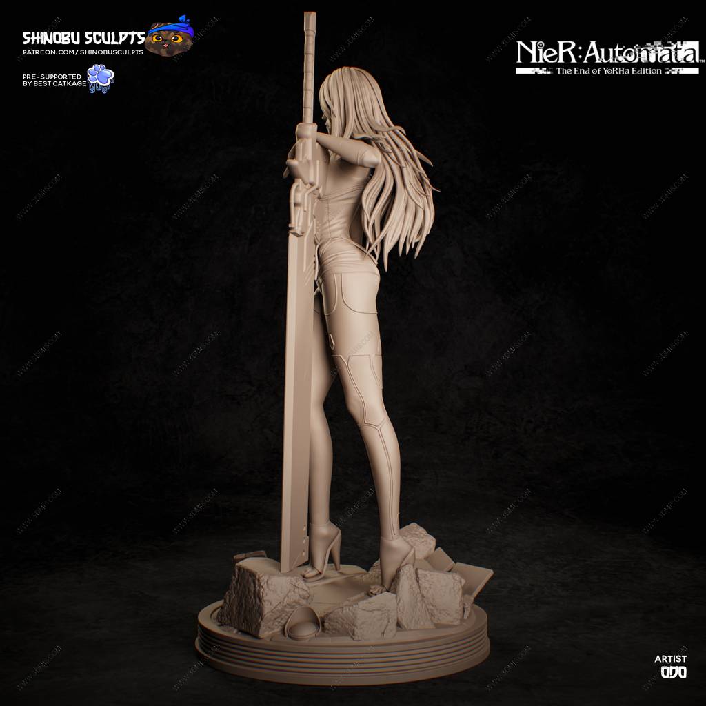 P站图纸印象馆 Shinobu Sculpts 尼尔:机械纪元 尤尔哈A型二号 Shinobu Sculpts 尼尔:机械纪元 尤尔哈A型二号