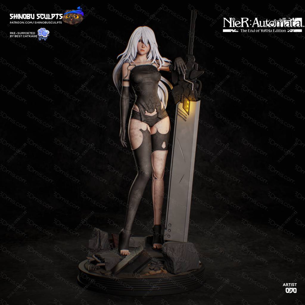 Shinobu Sculpts 尼尔:机械纪元 尤尔哈A型二号