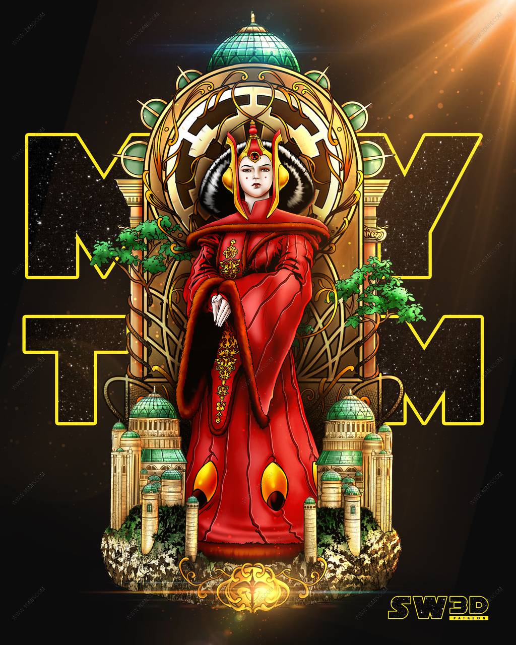 P站图纸印象馆 SW3D 星球大战 帕德梅 SW3D 星球大战 帕德梅