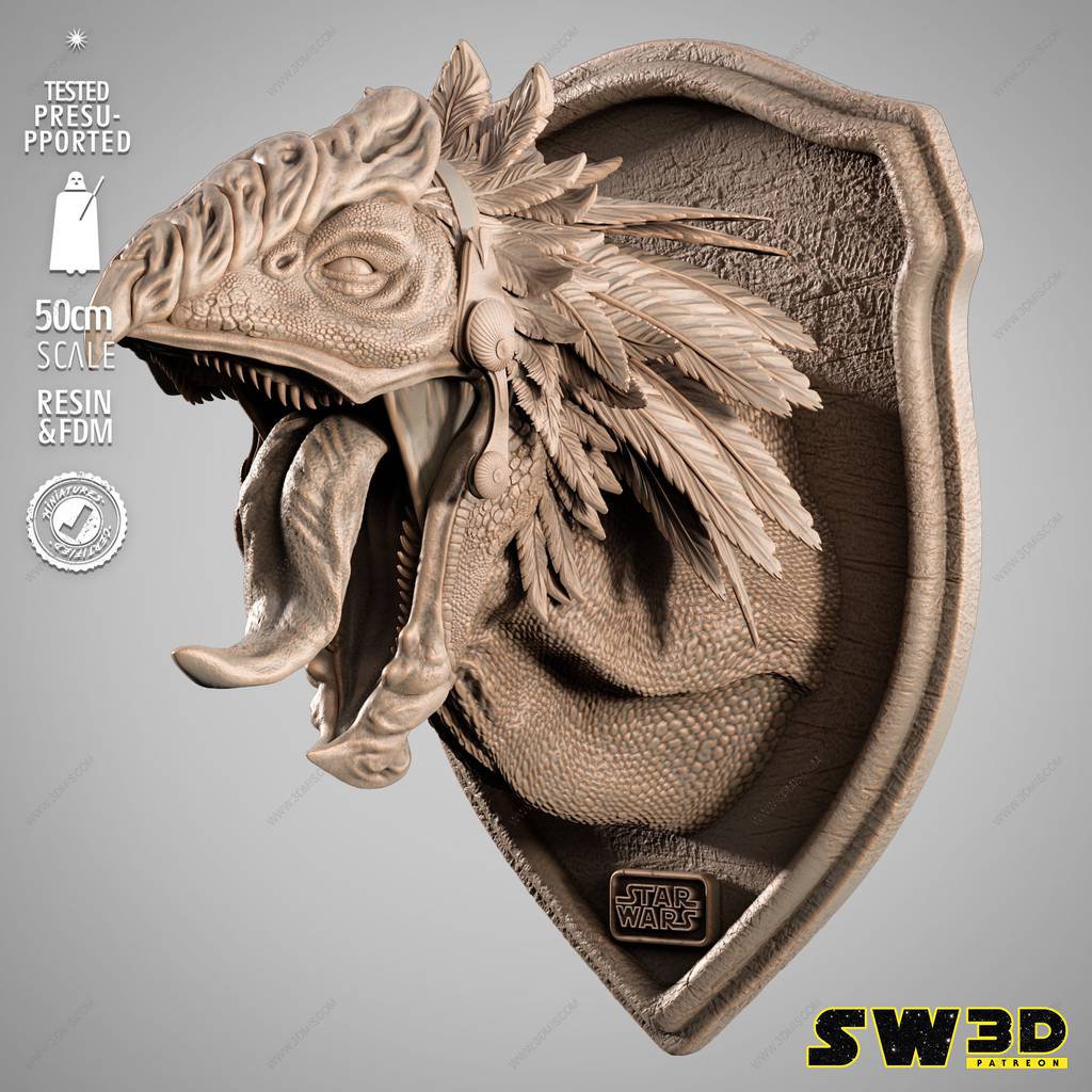 P站图纸印象馆 SW3D 星球大战 博加挂件 SW3D 星球大战 博加挂件