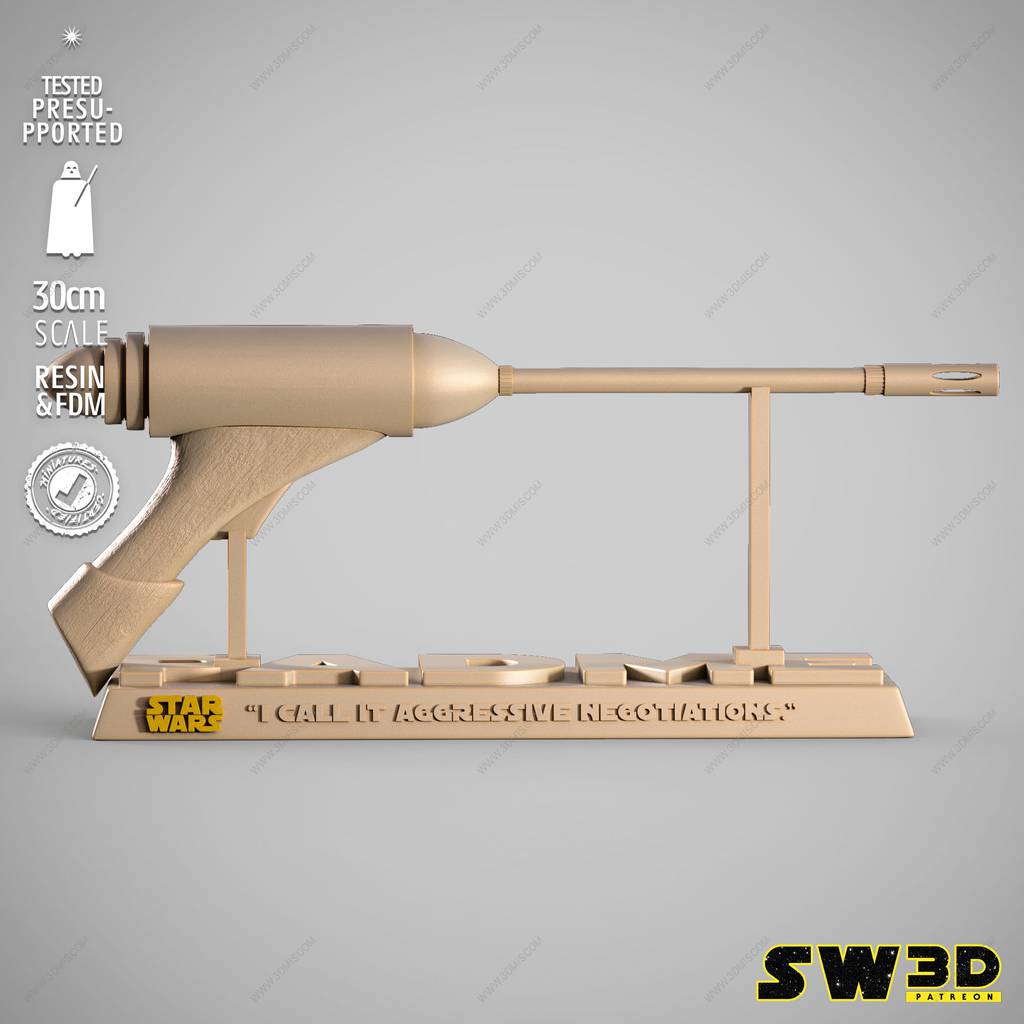 P站图纸印象馆 SW3D 星球大战 ELG-3A爆能手枪 SW3D 星球大战 ELG-3A爆能手枪