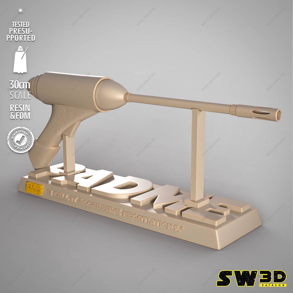 P站图纸印象馆 SW3D 星球大战 ELG-3A爆能手枪 SW3D 星球大战 ELG-3A爆能手枪