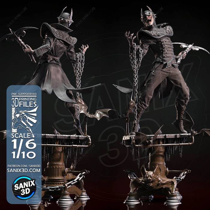 P站图纸印象馆 Sanix3d DC漫画 笑蝙蝠 Sanix3d DC漫画 笑蝙蝠