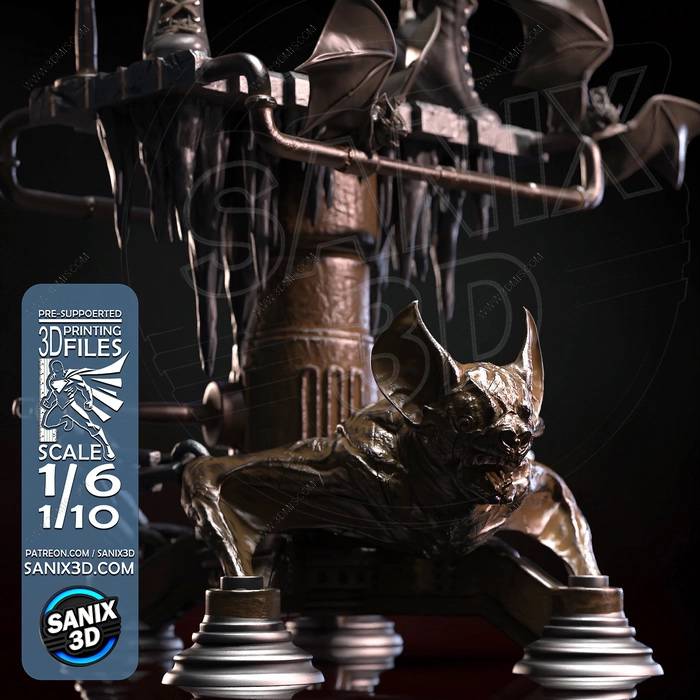 P站图纸印象馆 Sanix3d DC漫画 笑蝙蝠 Sanix3d DC漫画 笑蝙蝠