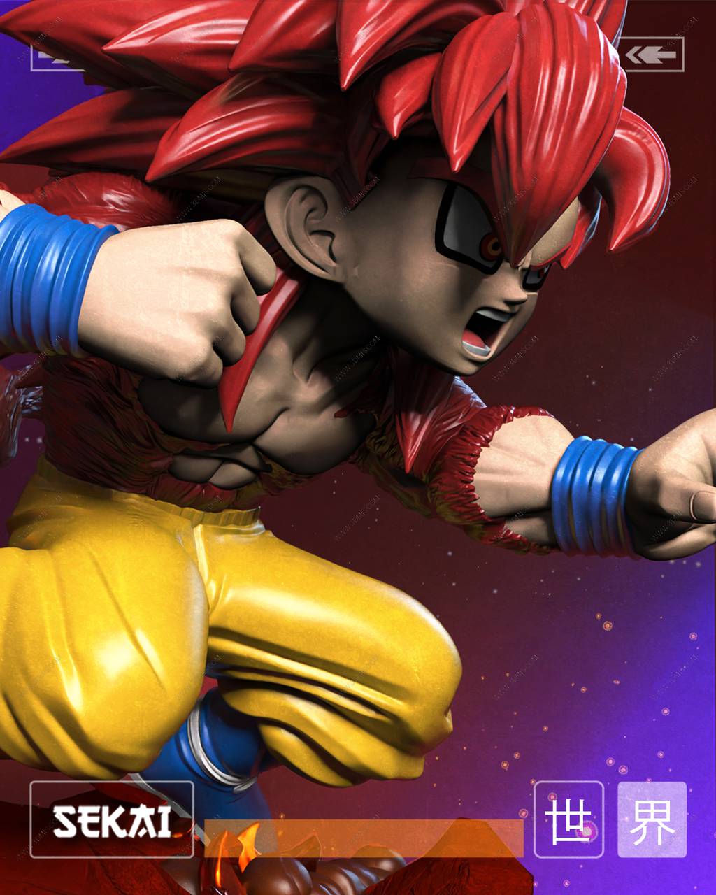 P站图纸印象馆 Sekai 龙珠 超级赛亚人 悟空 Sekai 龙珠 超级赛亚人 悟空