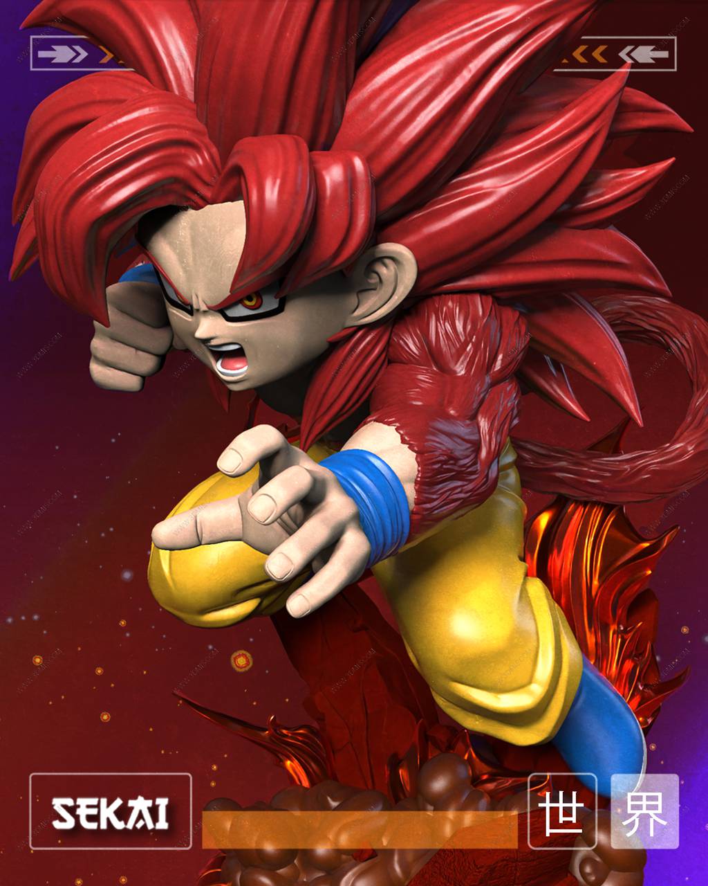 P站图纸印象馆 Sekai 龙珠 超级赛亚人 悟空 Sekai 龙珠 超级赛亚人 悟空