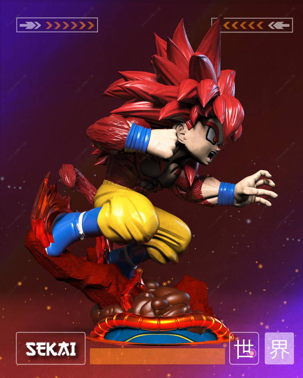 P站图纸印象馆 Sekai 龙珠 超级赛亚人 悟空 Sekai 龙珠 超级赛亚人 悟空