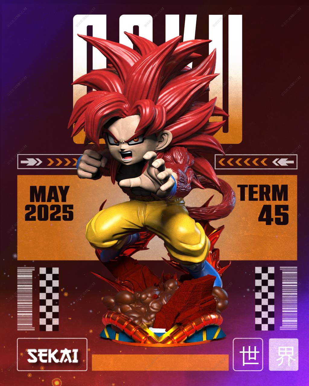 P站图纸印象馆 Sekai 龙珠 超级赛亚人 悟空 Sekai 龙珠 超级赛亚人 悟空