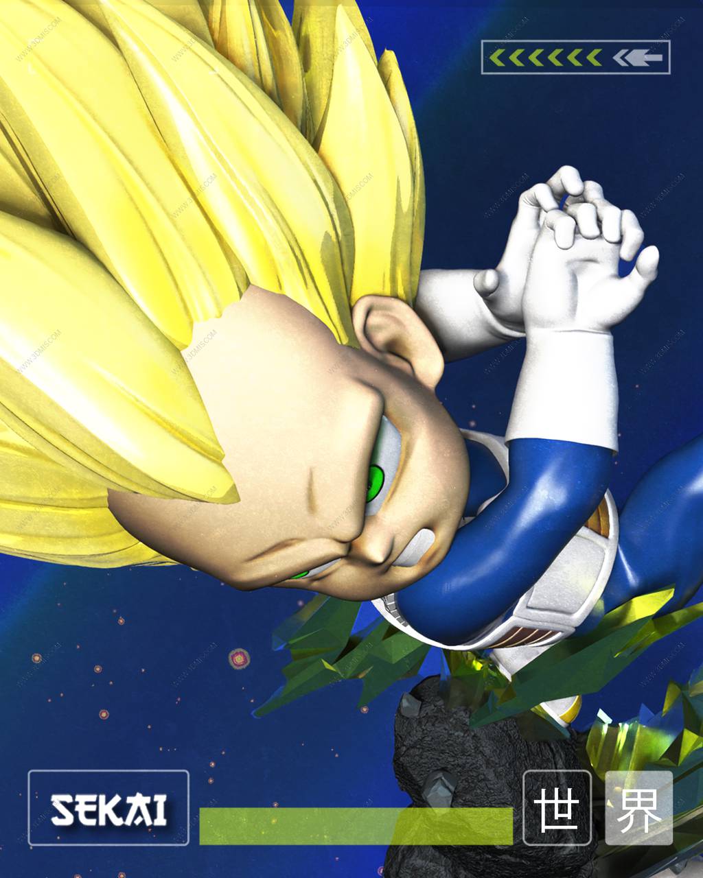 P站图纸印象馆 Sekai 龙珠 超级赛亚人 贝吉塔 Sekai 龙珠 超级赛亚人 贝吉塔