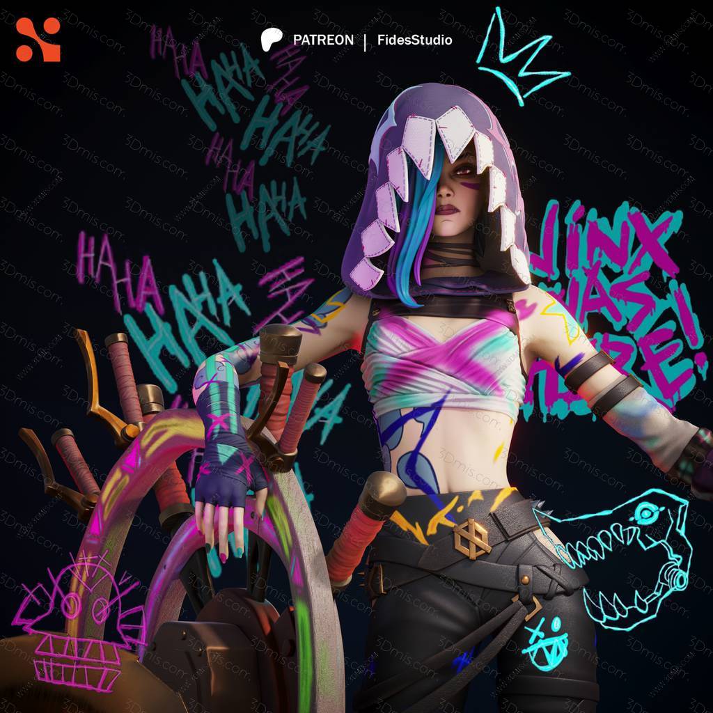 P站图纸印象馆 FidesStudio 英雄联盟 金克丝 FidesStudio 英雄联盟 金克丝