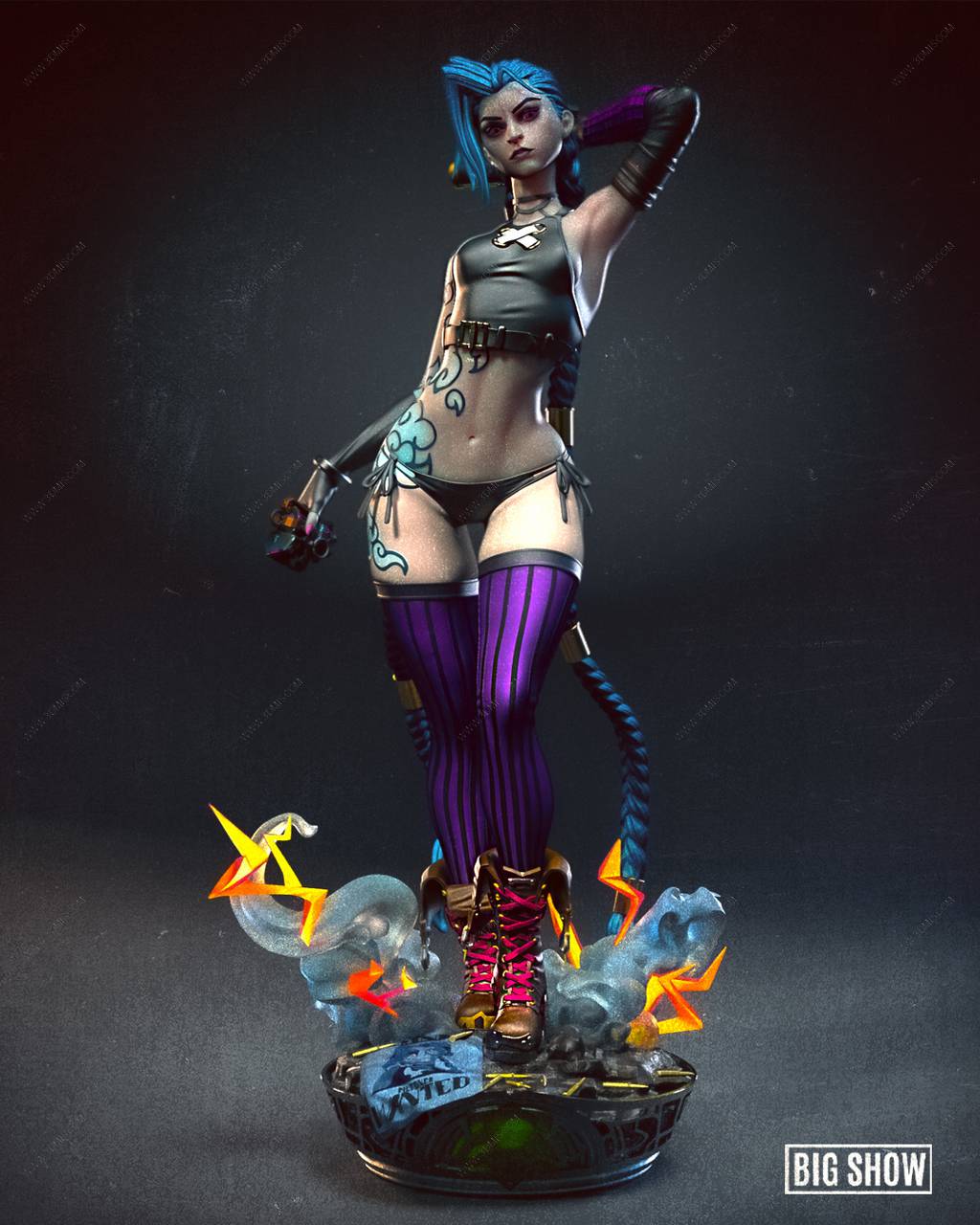 P站图纸印象馆 英雄联盟 金克丝 英雄联盟 金克丝