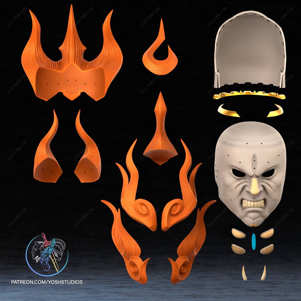 P站图纸印象馆 Yosh 怪物猎人 赫猿兽的面具 Yosh 怪物猎人 赫猿兽的面具