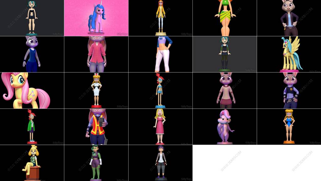 P站图纸印象馆 SillyToys 23个作品合集 SillyToys 23个作品合集