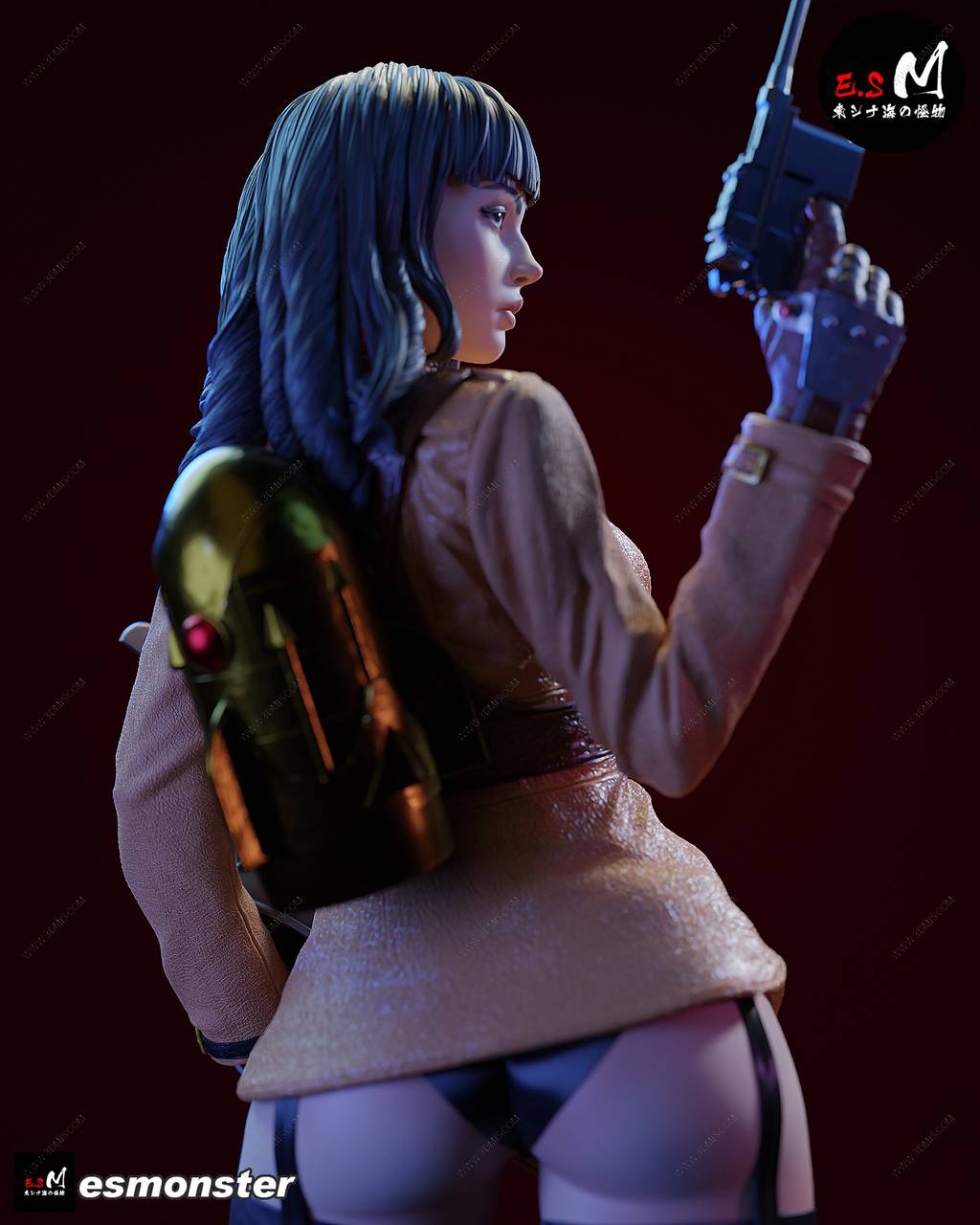 P站图纸印象馆 ESMonster 女版火箭人 ESMonster 女版火箭人