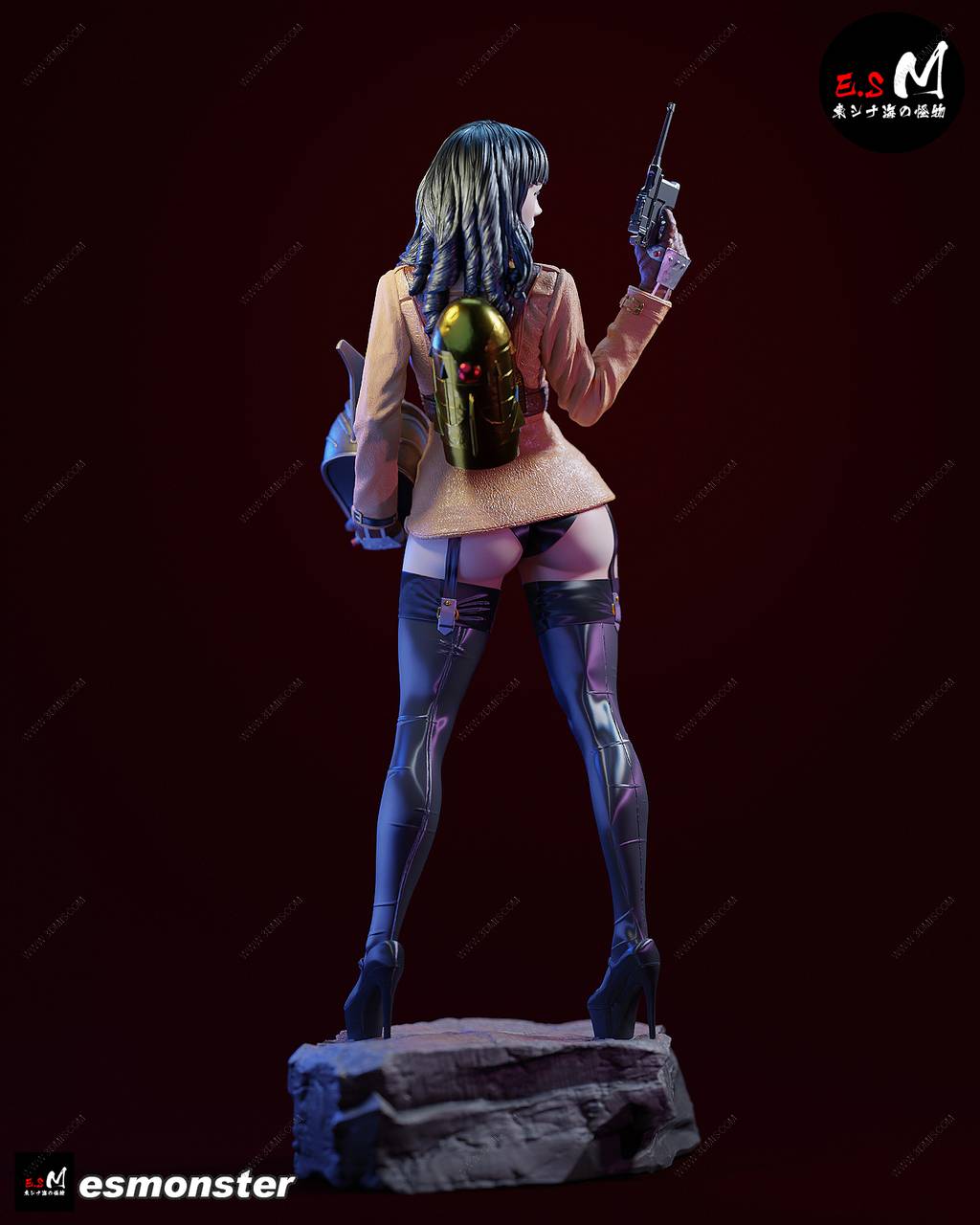 P站图纸印象馆 ESMonster 女版火箭人 ESMonster 女版火箭人