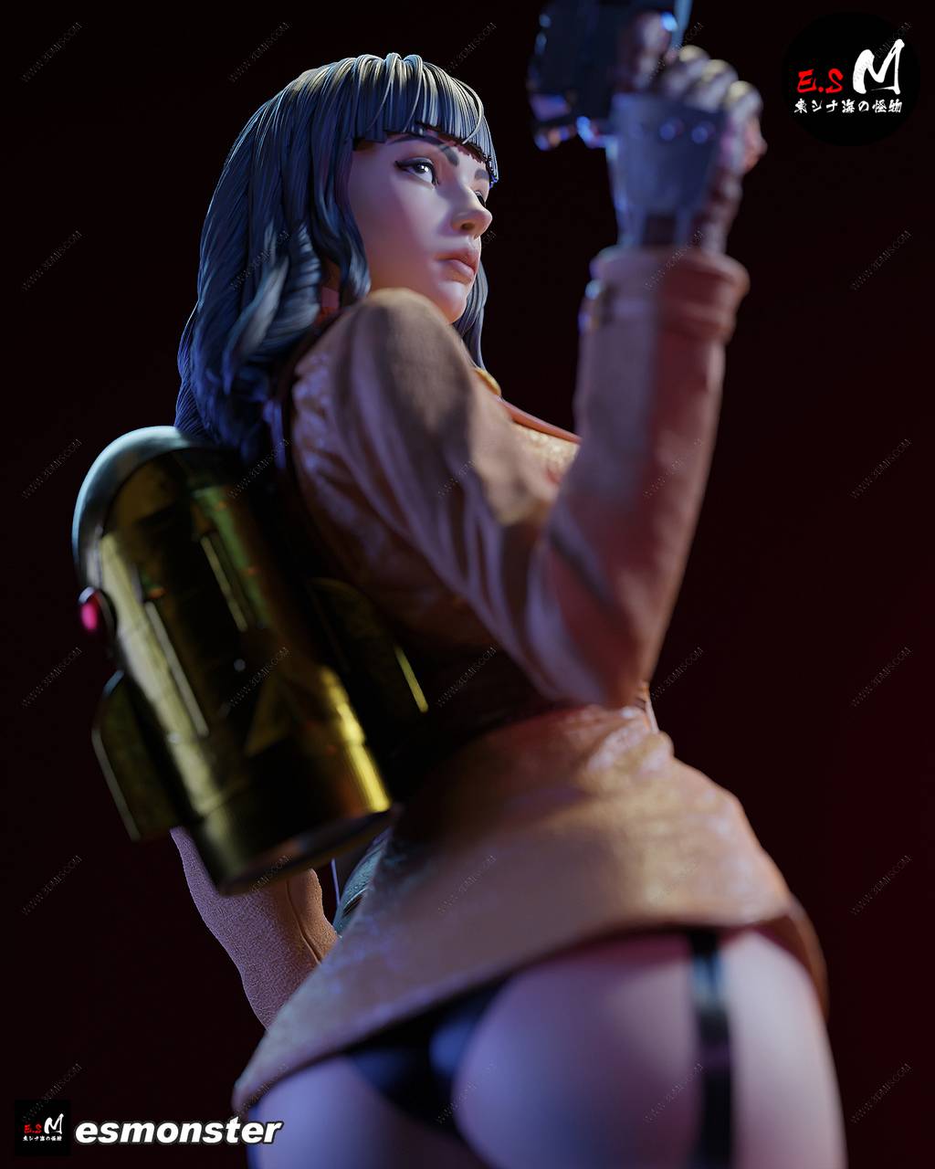 P站图纸印象馆 ESMonster 女版火箭人 ESMonster 女版火箭人