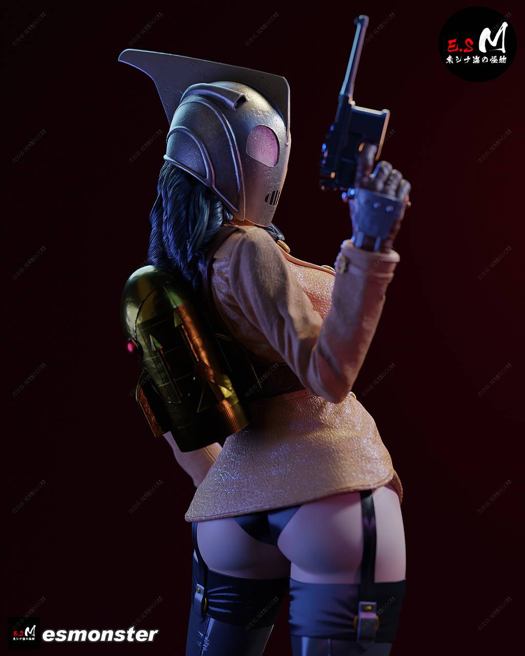 P站图纸印象馆 ESMonster 女版火箭人 ESMonster 女版火箭人