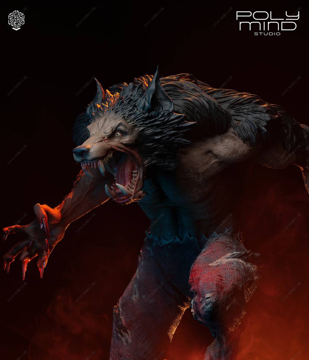 P站图纸印象馆 PolyMind 博德之门 狼人 PolyMind 博德之门 狼人