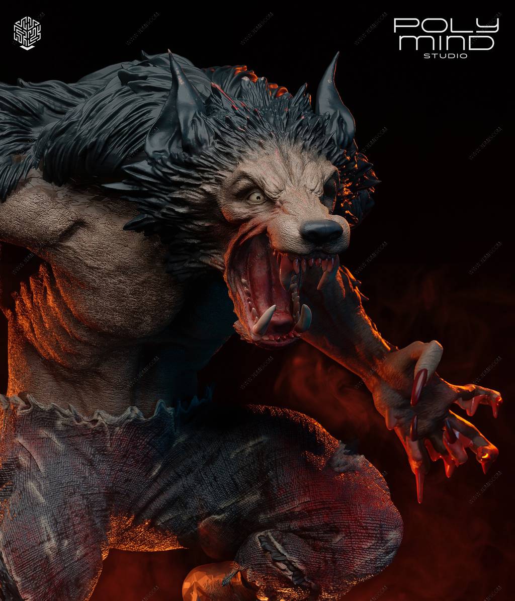 P站图纸印象馆 PolyMind 博德之门 狼人 PolyMind 博德之门 狼人