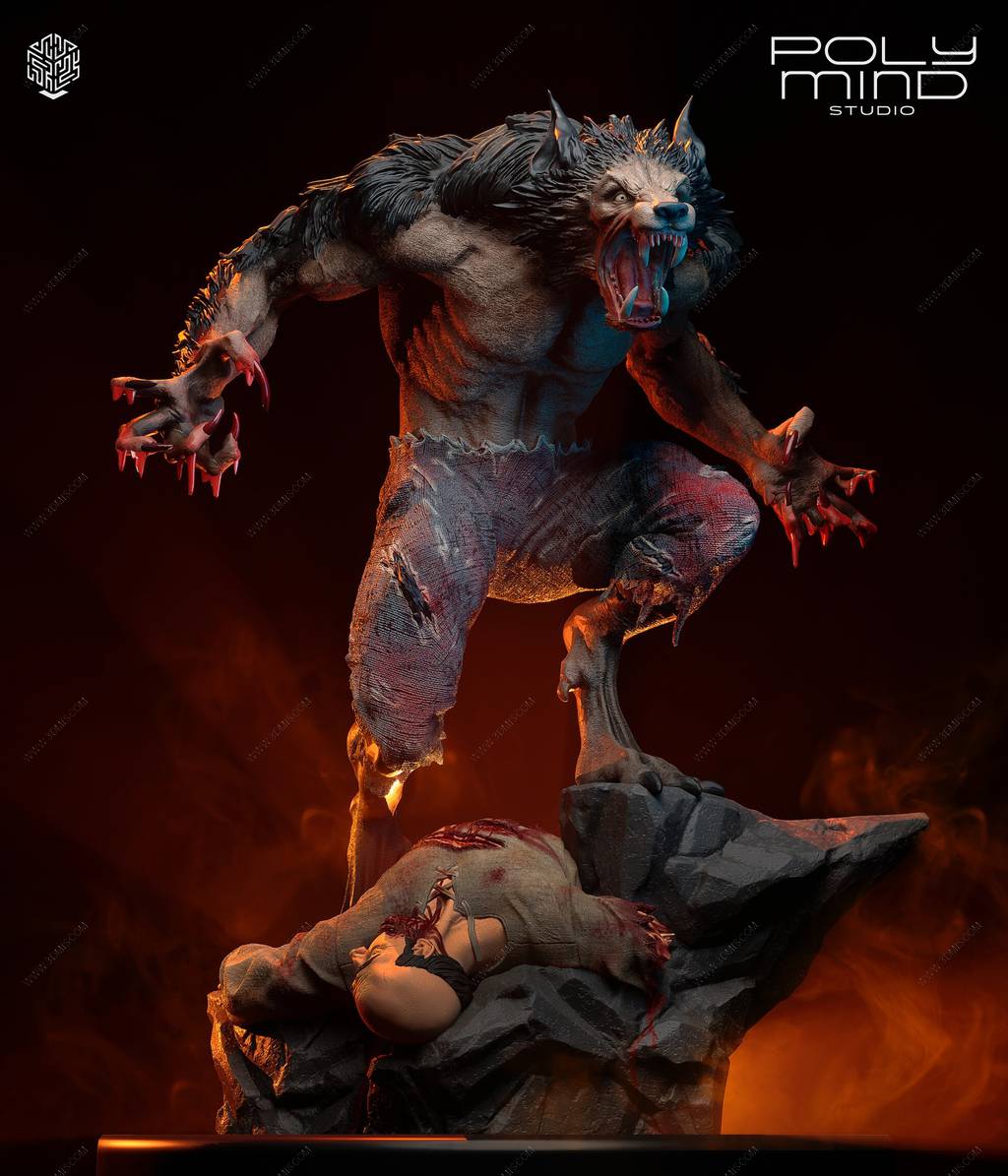 P站图纸印象馆 PolyMind 博德之门 狼人 PolyMind 博德之门 狼人