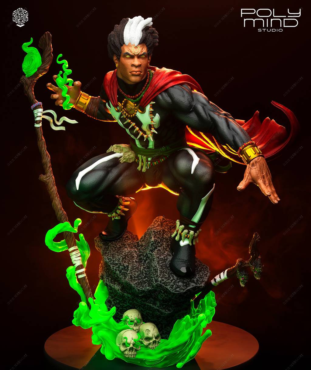 P站图纸印象馆 PolyMind 漫威 巫毒博士 PolyMind 漫威 巫毒博士