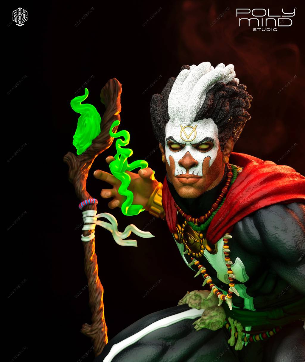 P站图纸印象馆 PolyMind 漫威 巫毒博士 PolyMind 漫威 巫毒博士