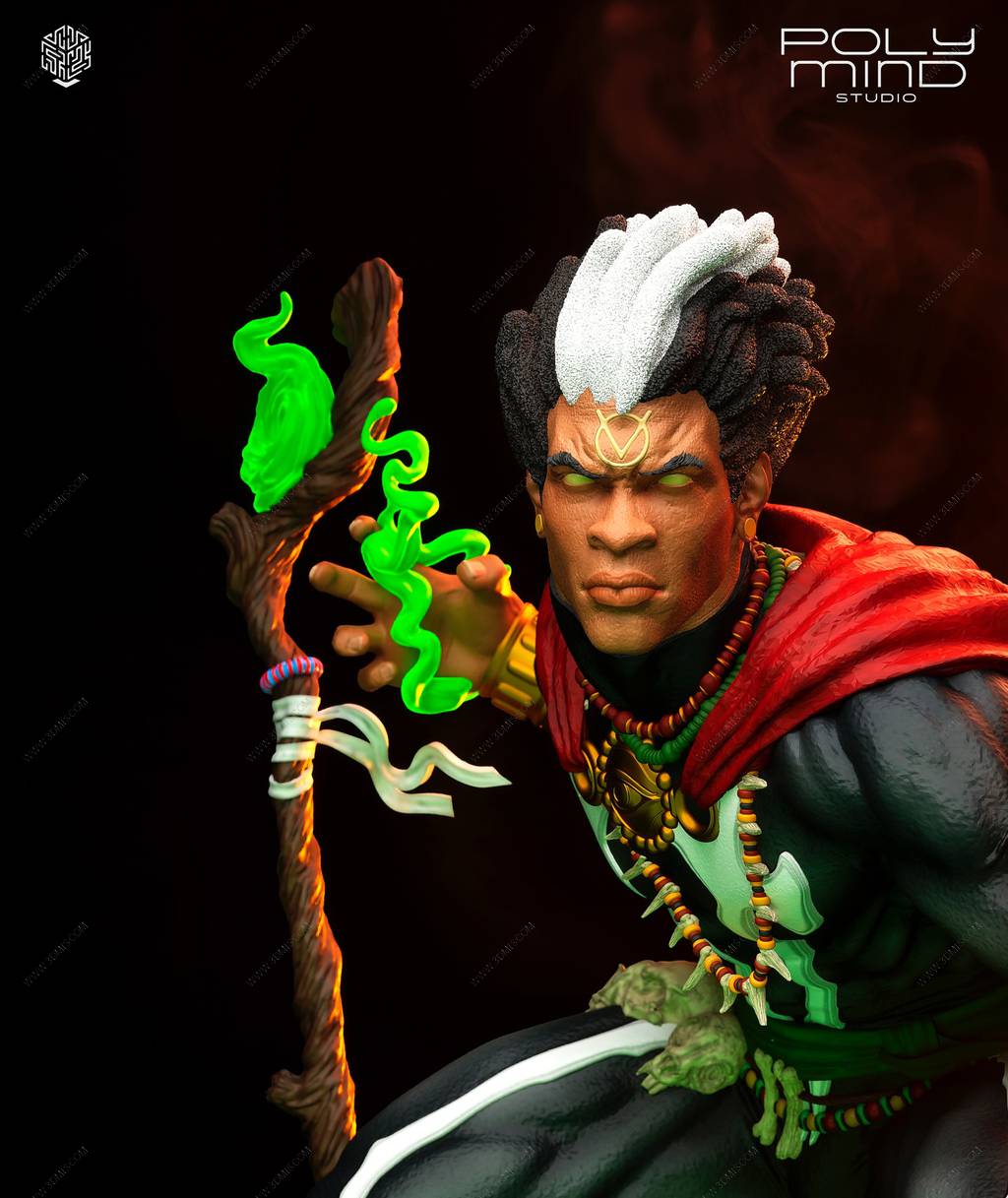 P站图纸印象馆 PolyMind 漫威 巫毒博士 PolyMind 漫威 巫毒博士