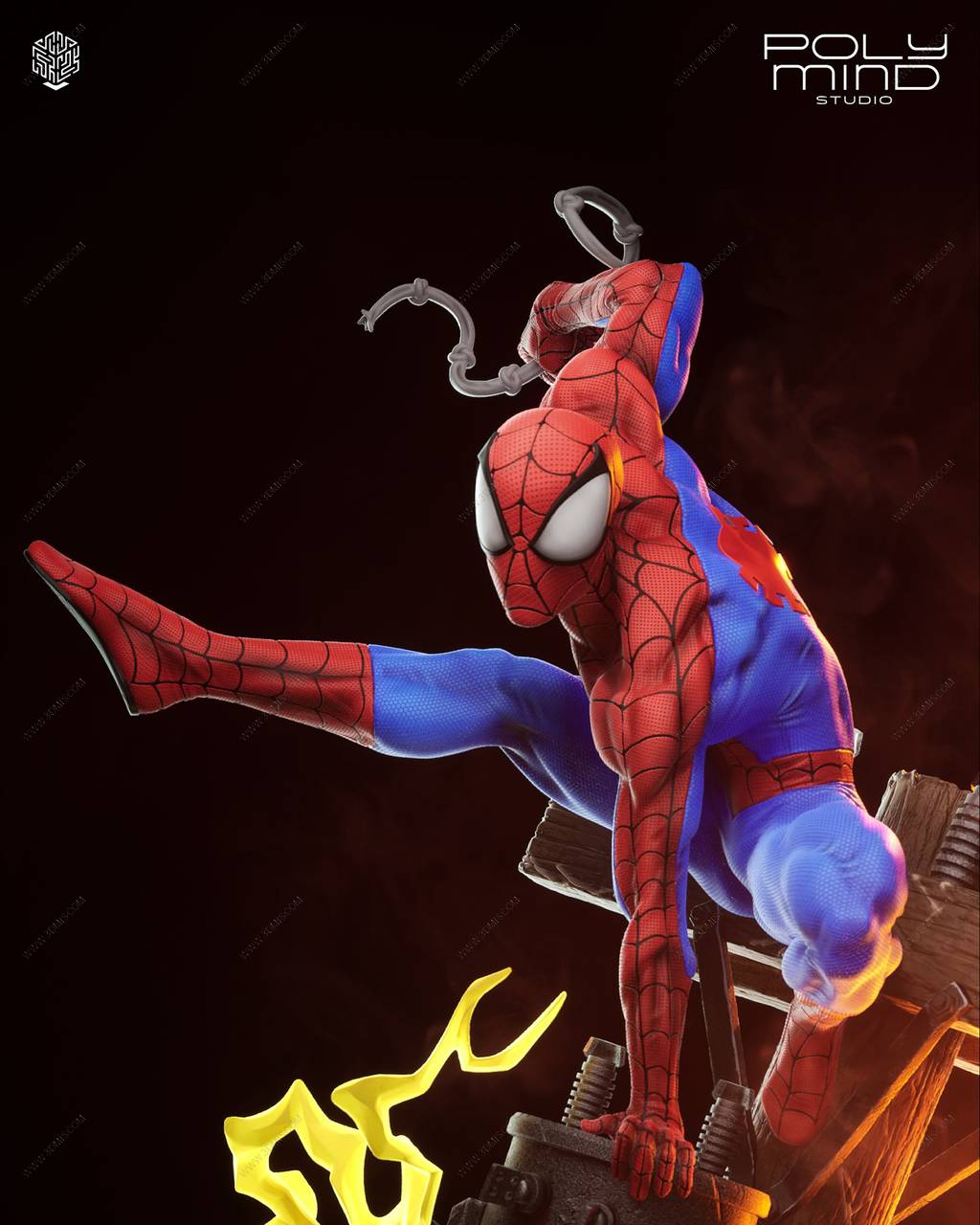P站图纸印象馆 PolyMind 漫威 蜘蛛侠 PolyMind 漫威 蜘蛛侠