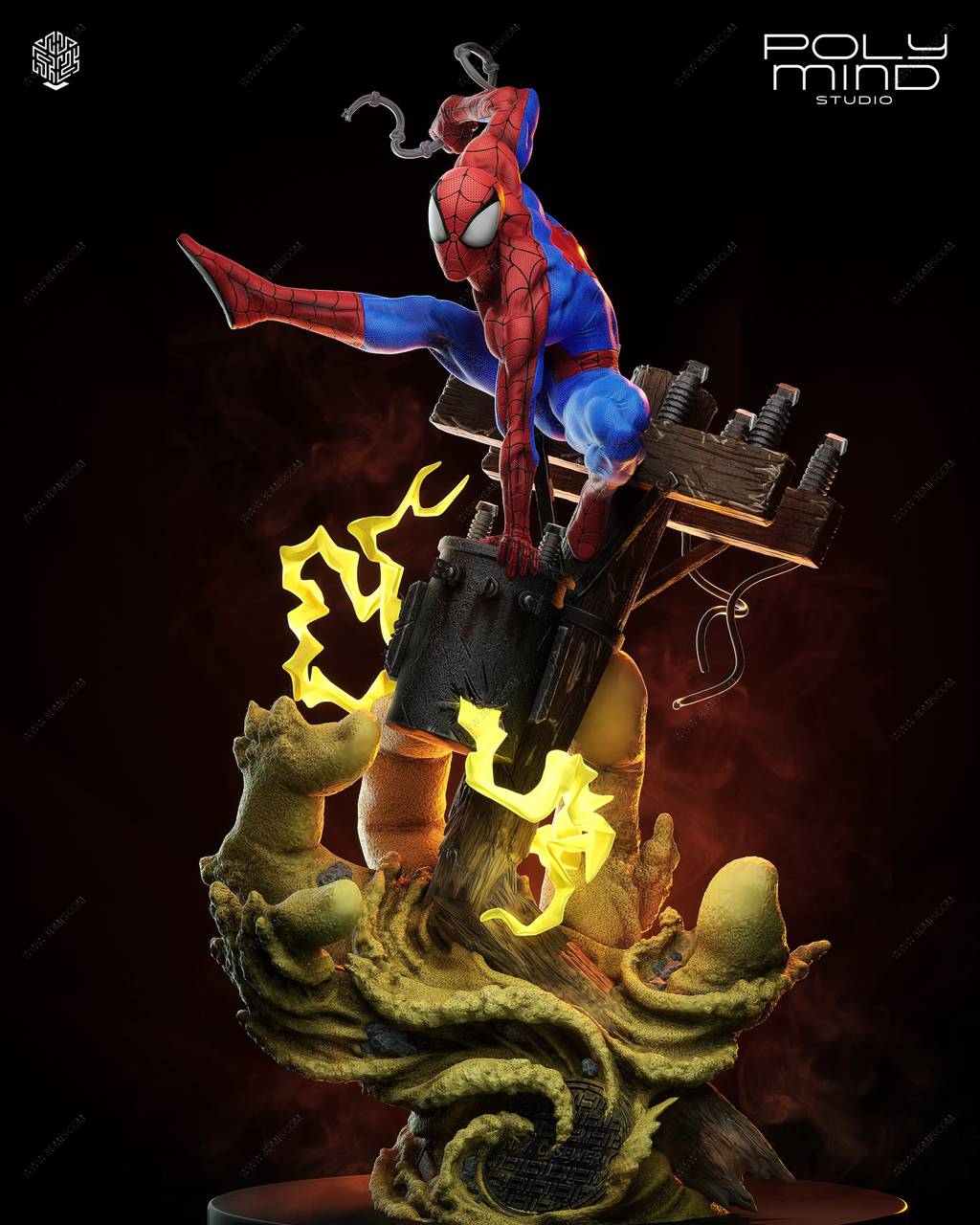 P站图纸印象馆 PolyMind 漫威 蜘蛛侠 PolyMind 漫威 蜘蛛侠