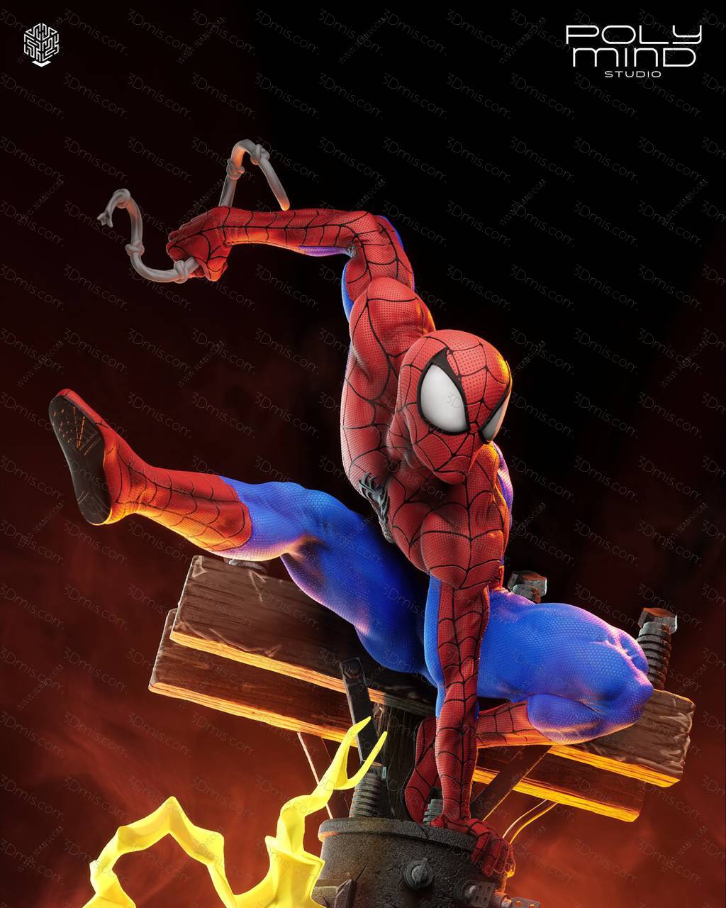 P站图纸印象馆 PolyMind 漫威 蜘蛛侠 PolyMind 漫威 蜘蛛侠