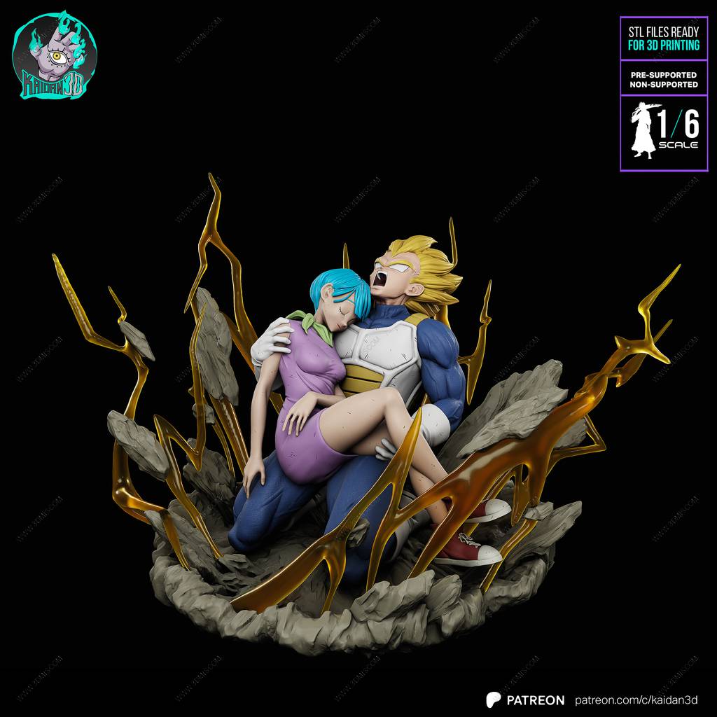 P站图纸印象馆 Kaidan 龙珠 贝吉塔和布尔玛 Kaidan 龙珠 贝吉塔和布尔玛