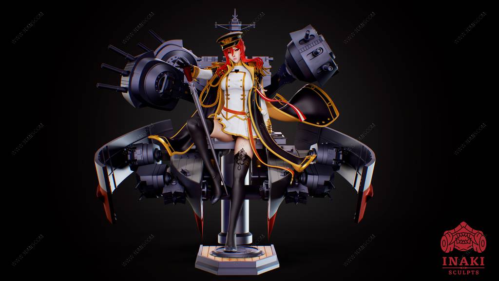 P站图纸印象馆 Inaki Sculpts 碧蓝航线 君主 Inaki Sculpts 碧蓝航线 君主