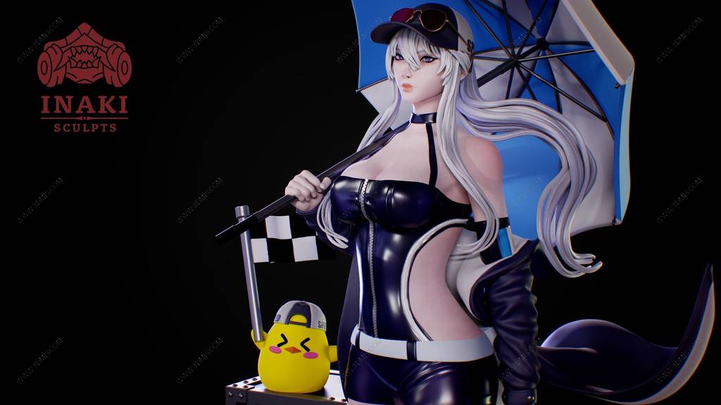 P站图纸印象馆 Inaki Sculpts 碧蓝航线 企业赛车女郎 Inaki Sculpts 碧蓝航线 企业赛车女郎