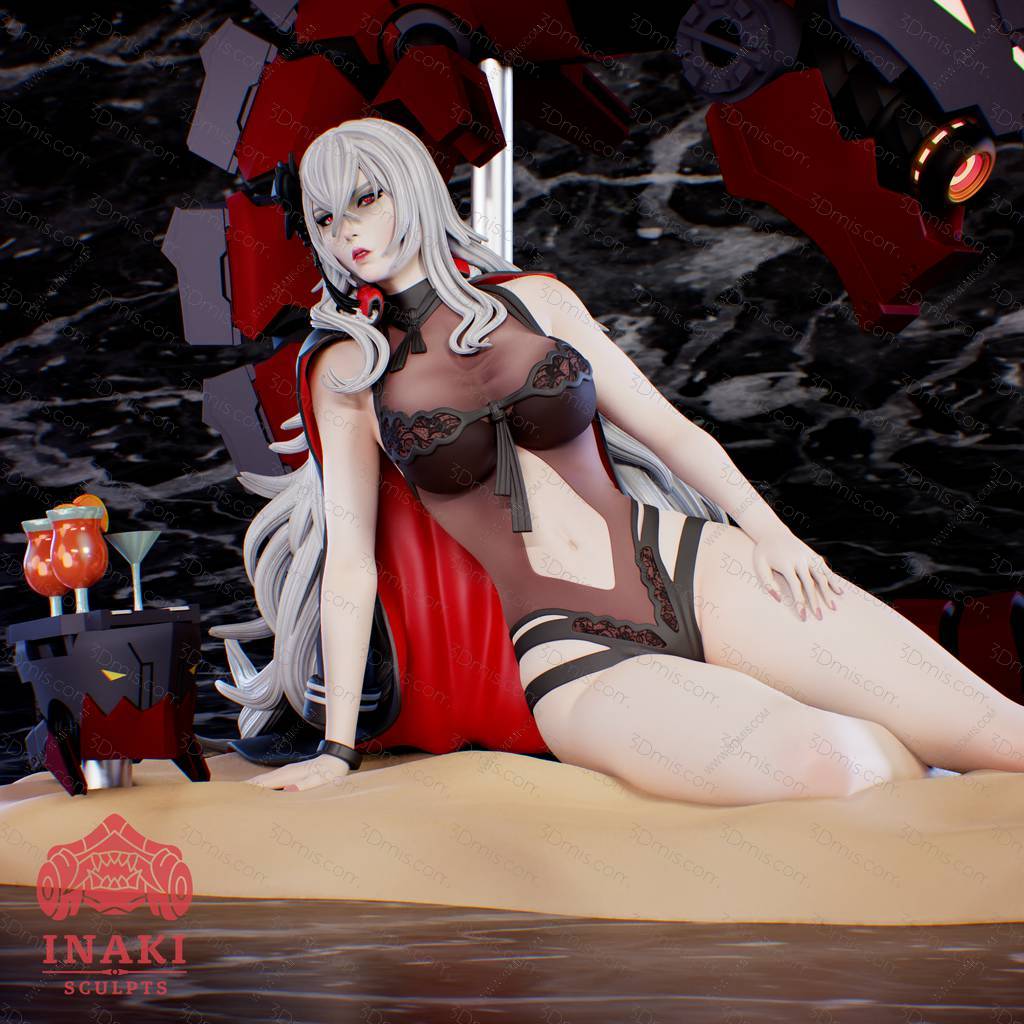 P站图纸印象馆 Inaki Sculpts 碧蓝航线 齐柏林伯爵 Inaki Sculpts 碧蓝航线 齐柏林伯爵