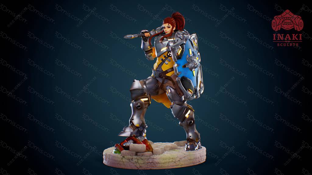 P站图纸印象馆 Inaki Sculpts 守望先锋 布丽吉塔 Inaki Sculpts 守望先锋 布丽吉塔
